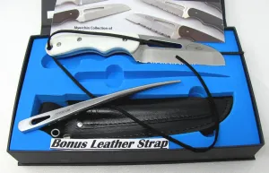Knives Professional Offshore System Fixed Blade Rigging Tool Generation 2 Knife and Marlinspike Sheath Fits Both Tools ⛵ G10 Clean White Handles 🤍