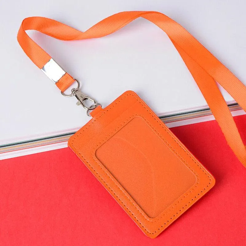 Lanyard Name Tag Id Badge Card Key Holder Clip Ring Case Pocket Neck Strap
