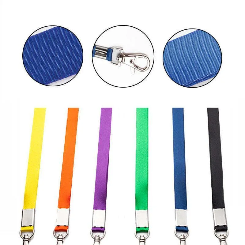 Lanyard Name Tag Id Badge Card Key Holder Clip Ring Case Pocket Neck Strap