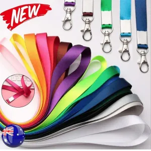 Lanyard Name Tag Id Badge Card Key Holder Clip Ring Case Pocket Neck Strap