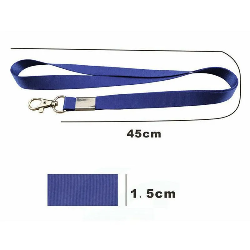 Lanyard Name Tag Id Badge Card Key Holder Clip Ring Case Pocket Neck Strap