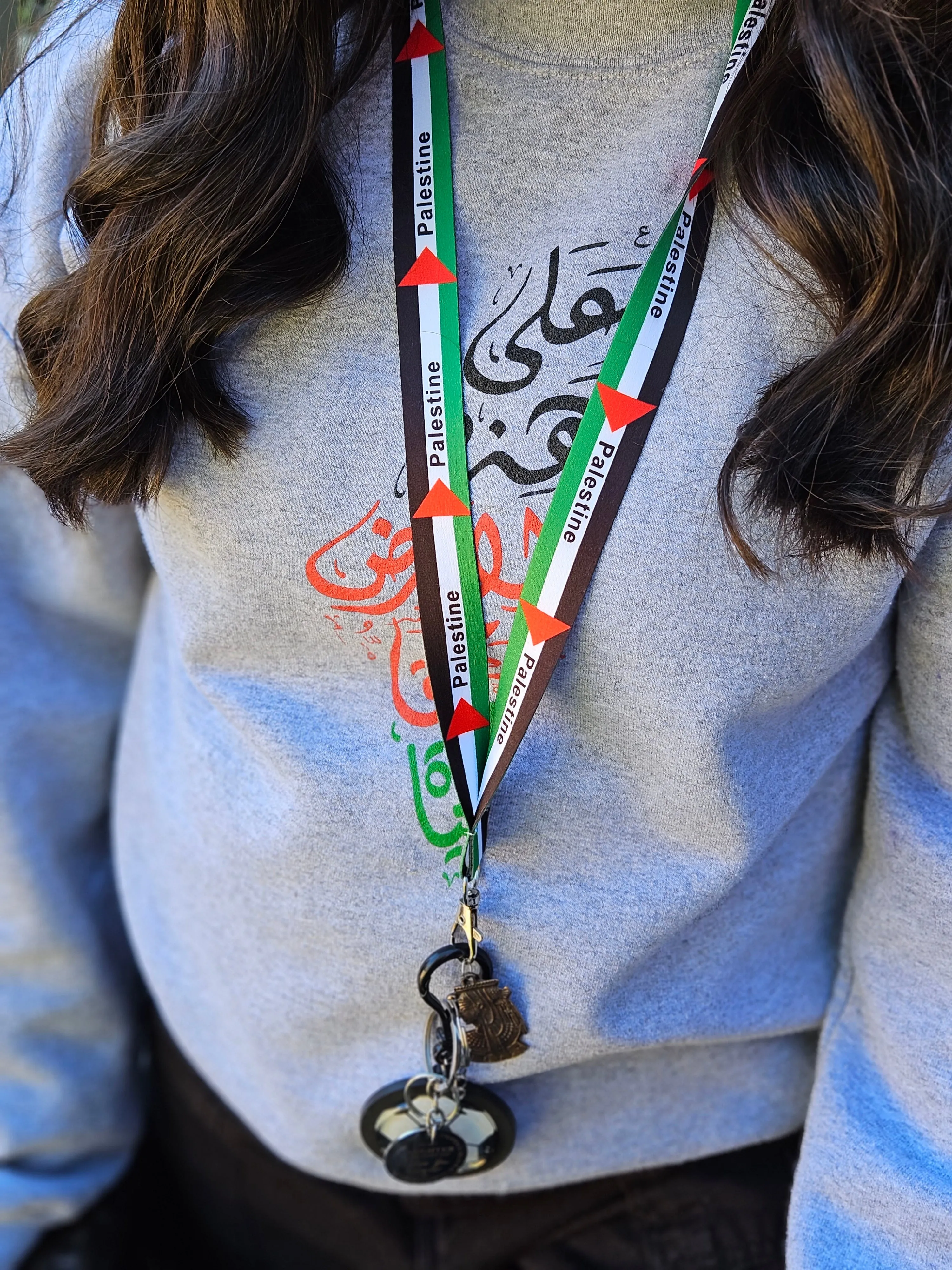 Lanyard - Palestine or Keffiyeh Key Holder / Badge Holder / ID Holder Lanyards