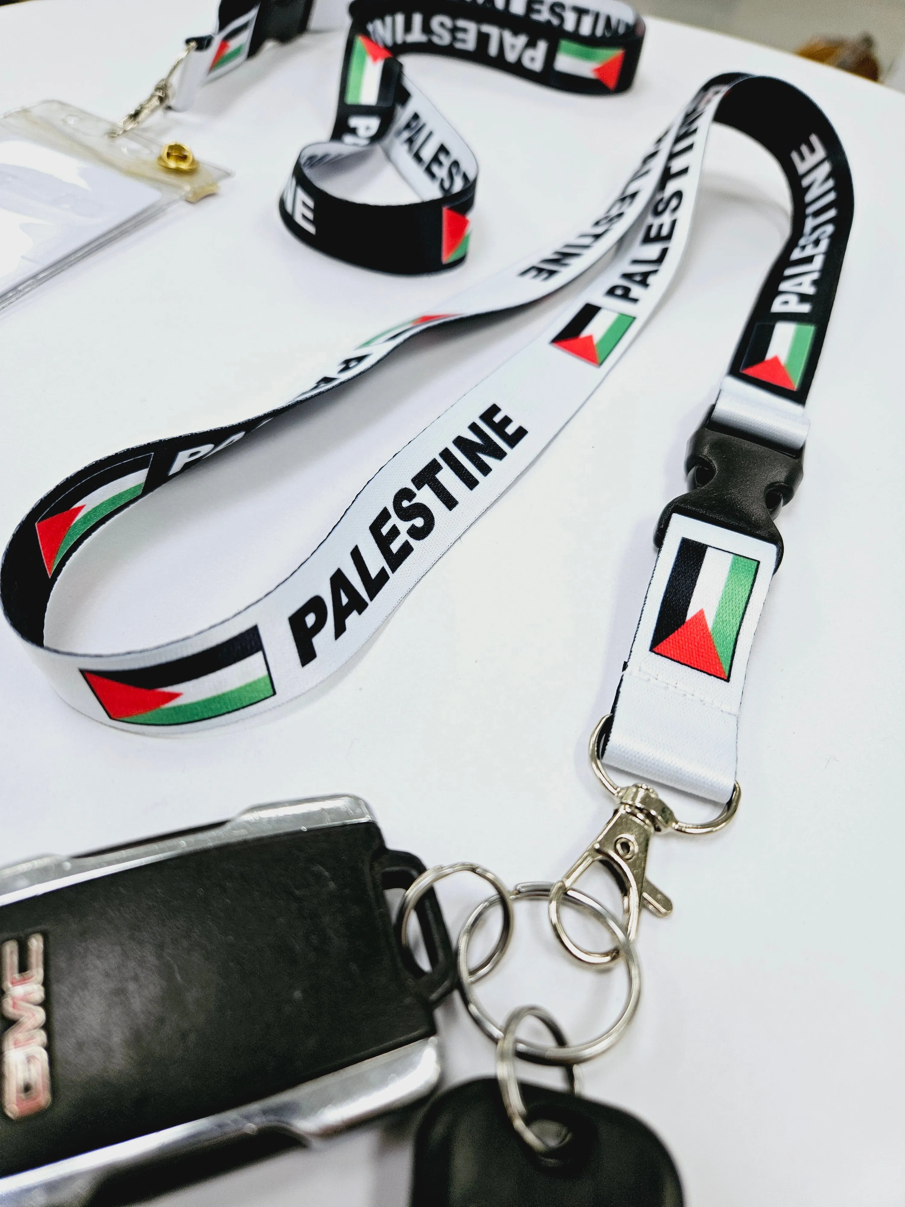 Lanyard - Palestine or Keffiyeh Key Holder / Badge Holder / ID Holder Lanyards