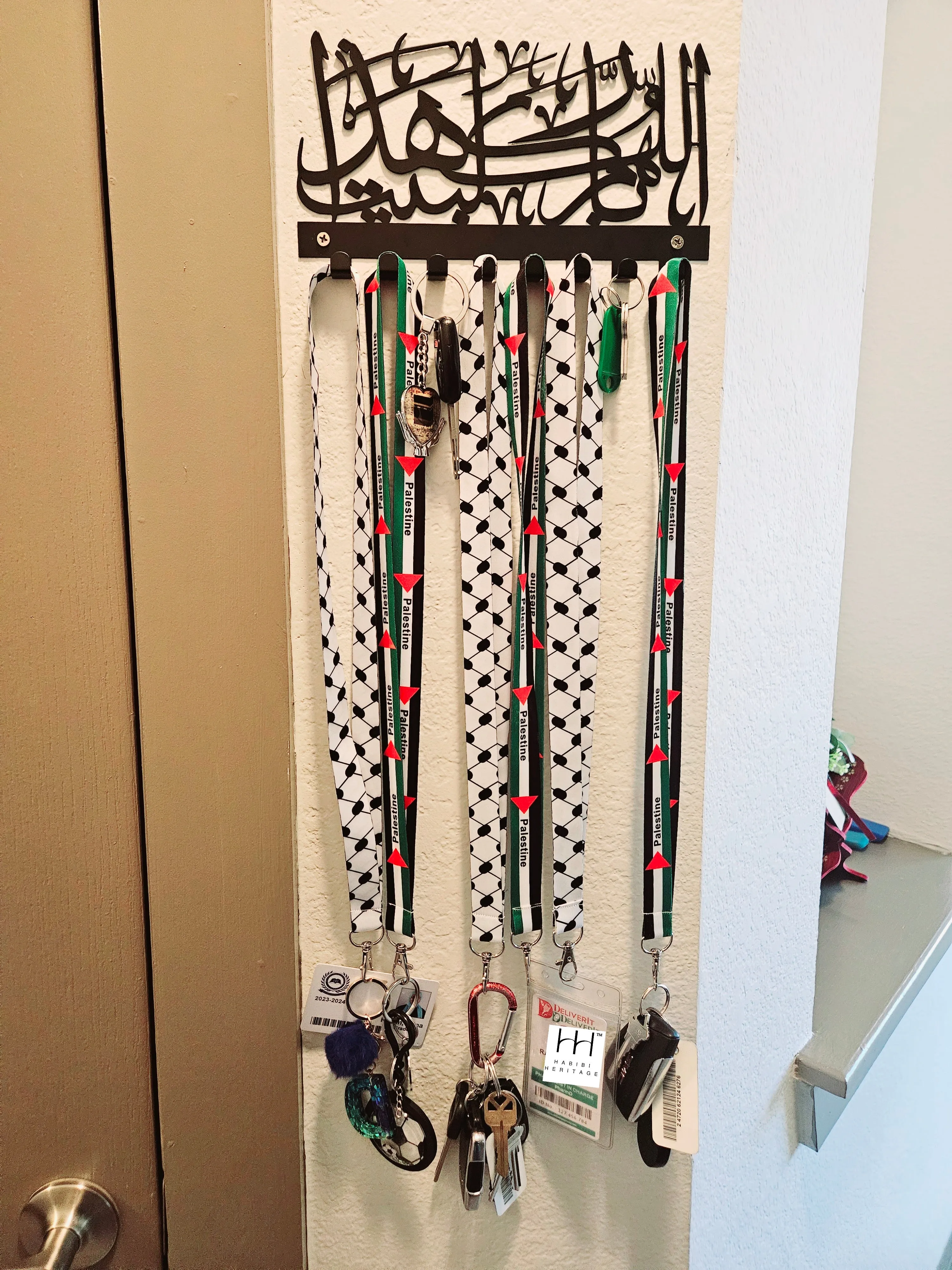 Lanyard - Palestine or Keffiyeh Key Holder / Badge Holder / ID Holder Lanyards