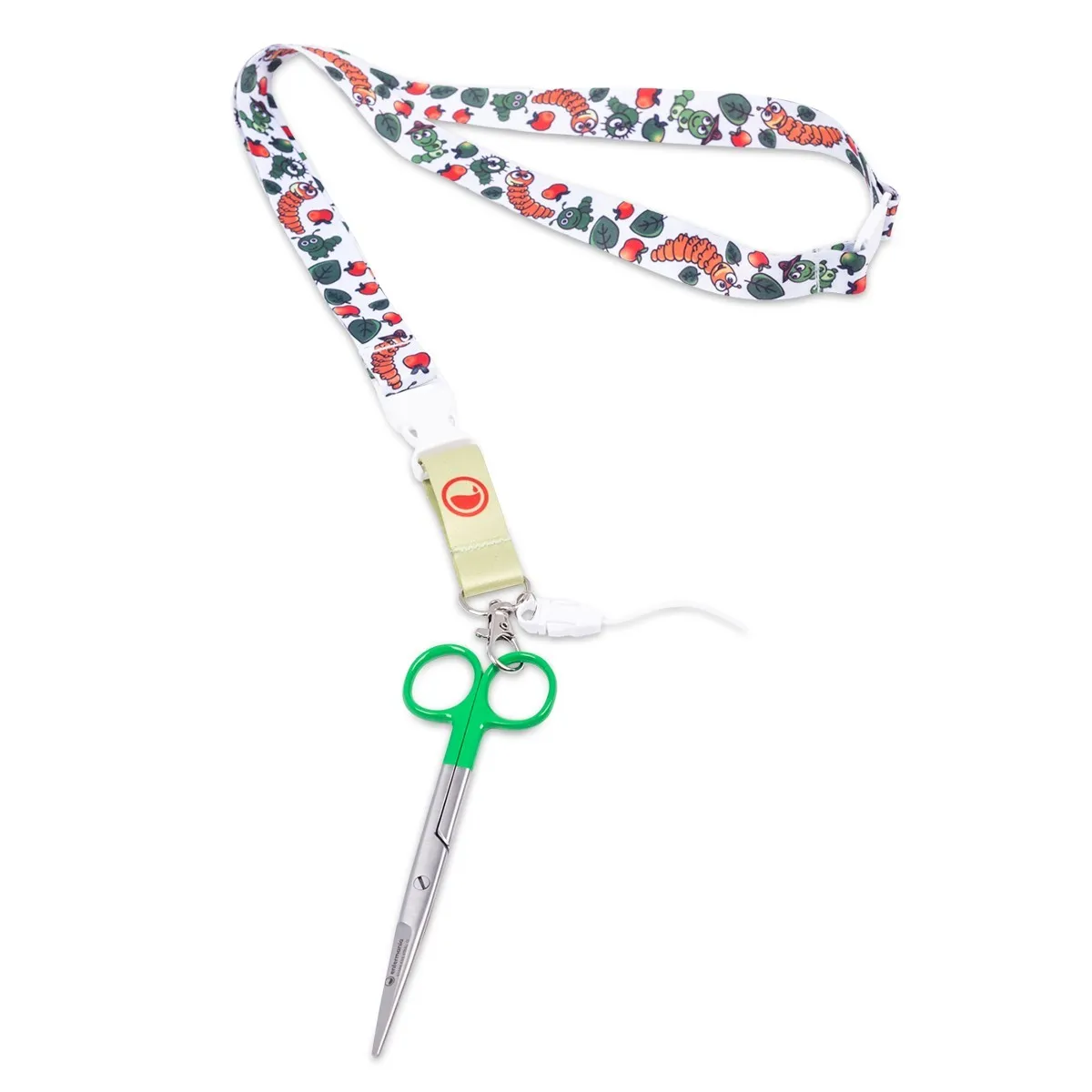 Lanyard with Trident Hook & Carabiner & Safety Clip Apple Bug