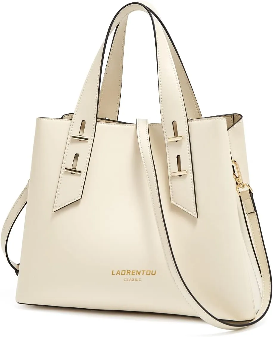LAORENTOU Women Crossbody Handbags Cow Leather Satchel Handbags for Women Top-handle Shoulder Tote Purses