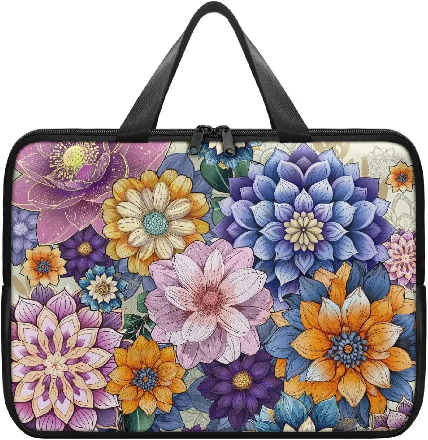 Laptop Bag Case Leather Laptop Sleeve with Handle Shockproof Computer Carrying Bag Cover 10 Inch- 17 Inch