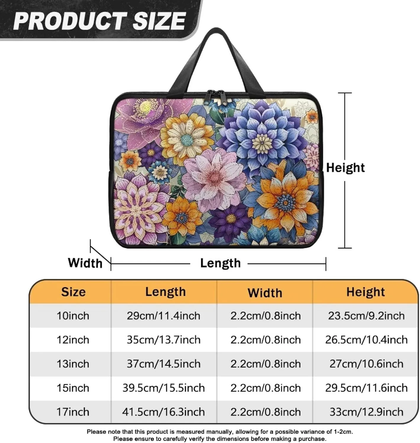 Laptop Bag Case Leather Laptop Sleeve with Handle Shockproof Computer Carrying Bag Cover 10 Inch- 17 Inch