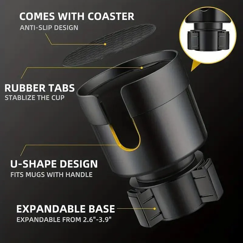 Large Car Water Cup Holder Beverage Holder for Drink Universal Car Cup Organizer