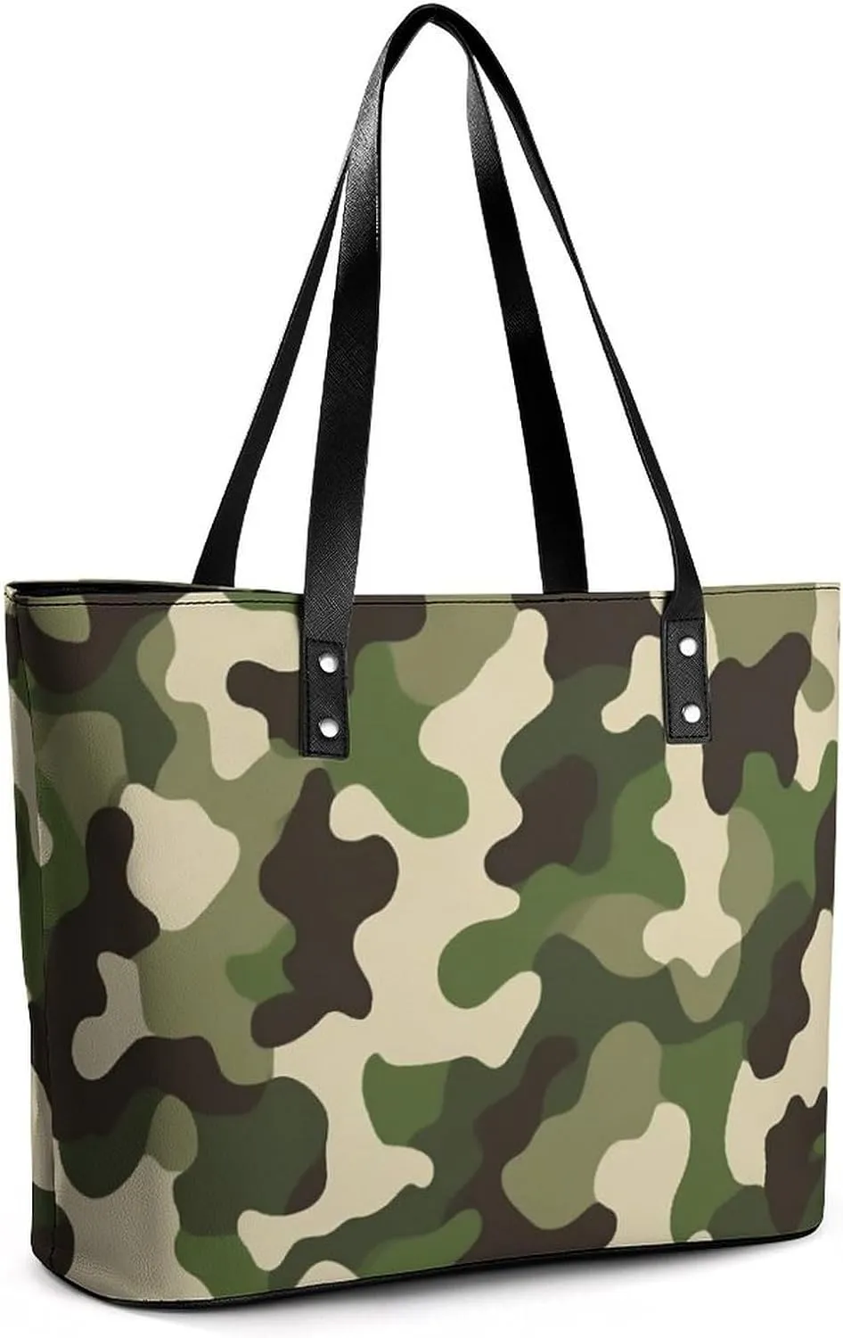 Large Leather Tote Bag Travel Work Daily Essentials Handbag For Women Men