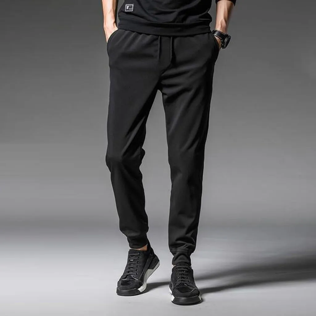 LCMTWX Mens Joggers Summer Cool Thin Loose Cool Jogging Pants with Water Absorption Quick Drying Straight Leg Joggers