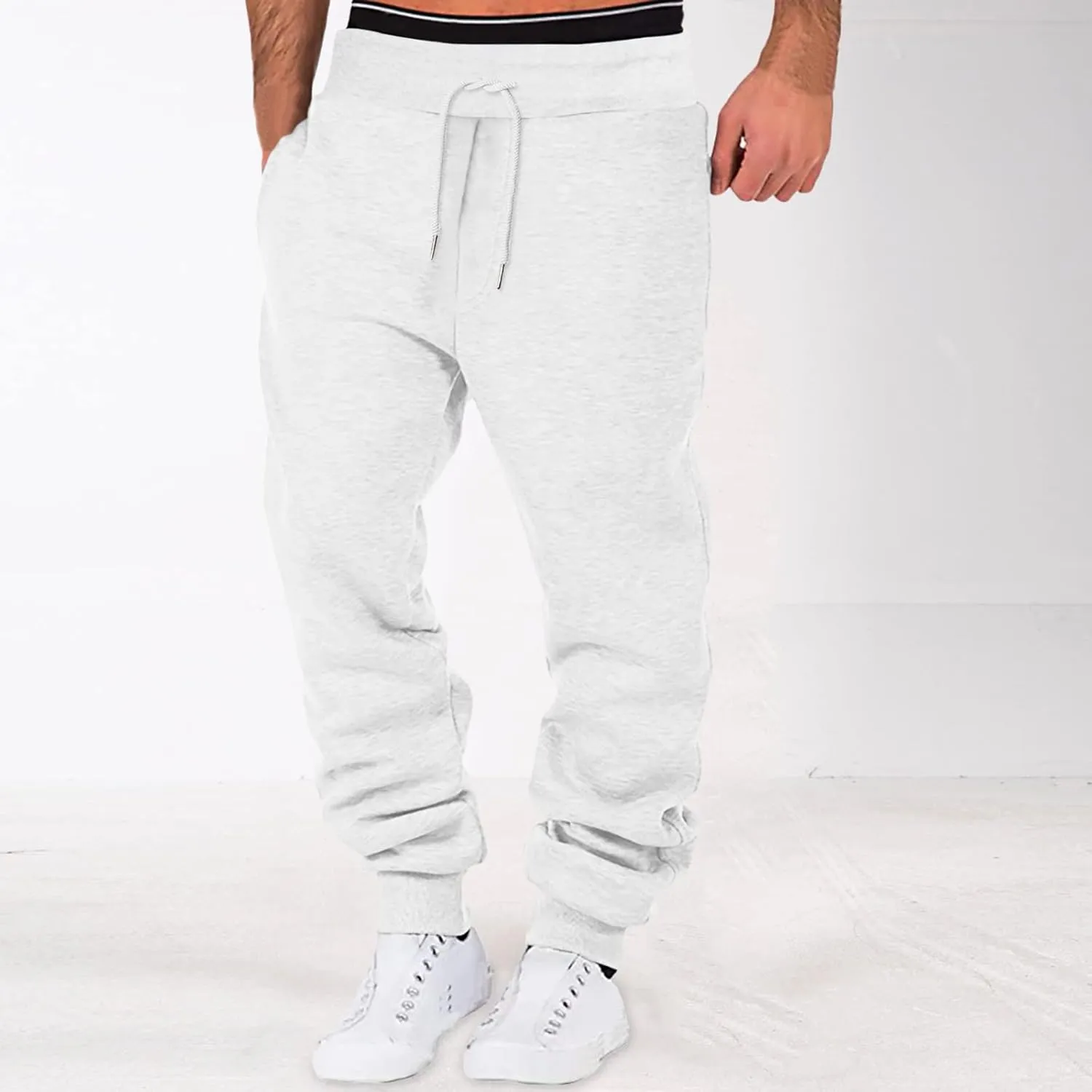 LCMTWX Mens Sweatpants Pants Casual Jogging Sports Elastic with Pockets Men's Men's Pants Athletic Loose Fit
