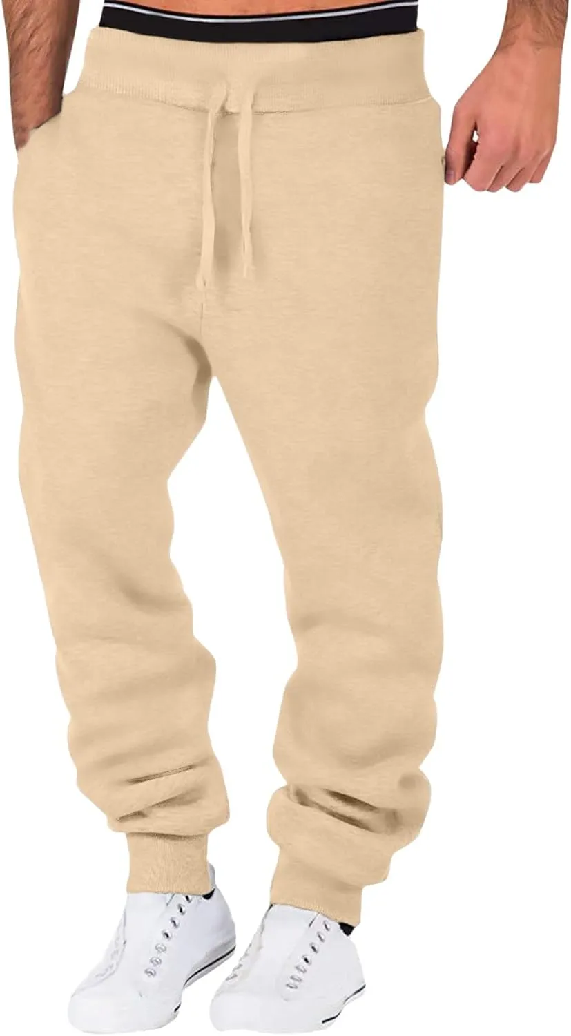 LCMTWX Mens Sweatpants Pants Casual Jogging Sports Elastic with Pockets Men's Men's Pants Athletic Loose Fit