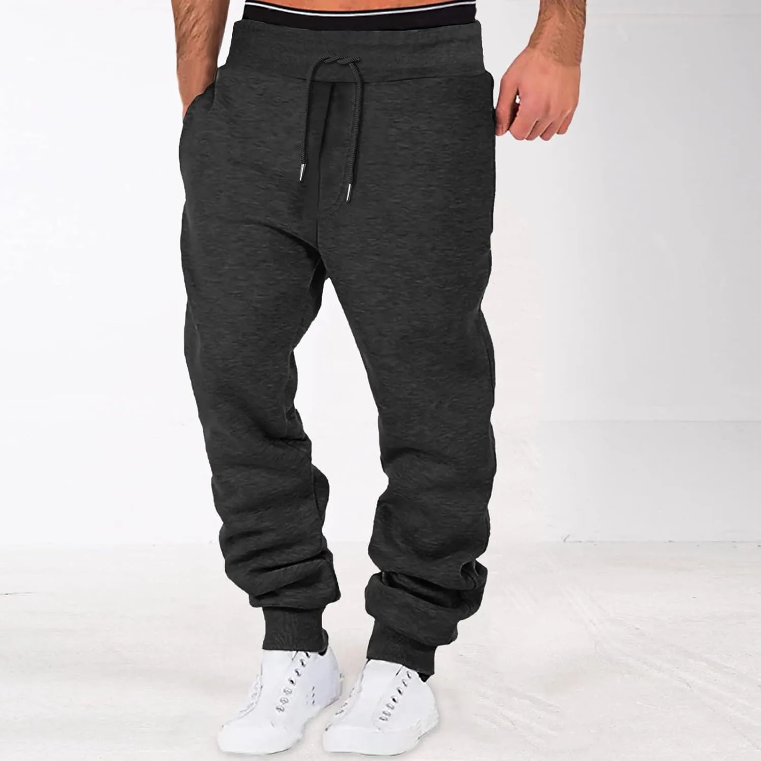 LCMTWX Mens Sweatpants Pants Casual Jogging Sports Elastic with Pockets Men's Men's Pants Athletic Loose Fit