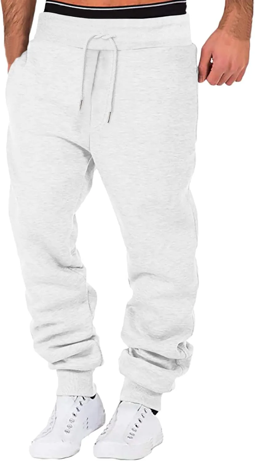 LCMTWX Mens Sweatpants Pants Casual Jogging Sports Elastic with Pockets Men's Men's Pants Athletic Loose Fit