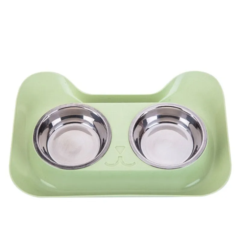Leak Proof Double Feeding Bowl Set