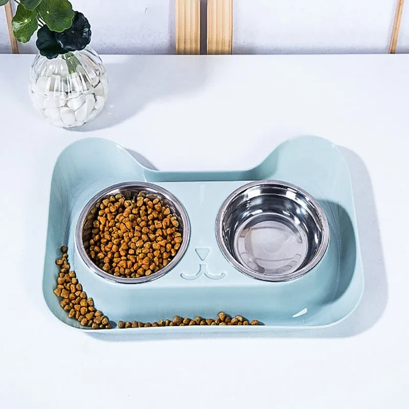 Leak Proof Double Feeding Bowl Set