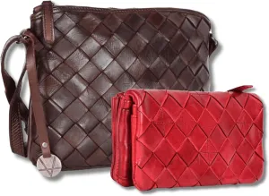 Leather Crossbody bag & Wallets for Women, Wallet for Ladies Zipper Coin Purse