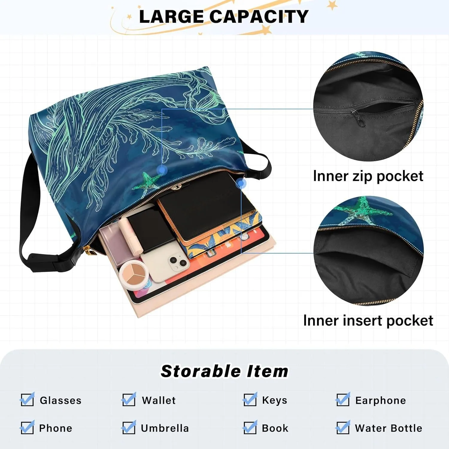 Leather Crossbody Bag for Women,Leather Crossbody Purse Leather Tote Bag Lady Shoulder Bag