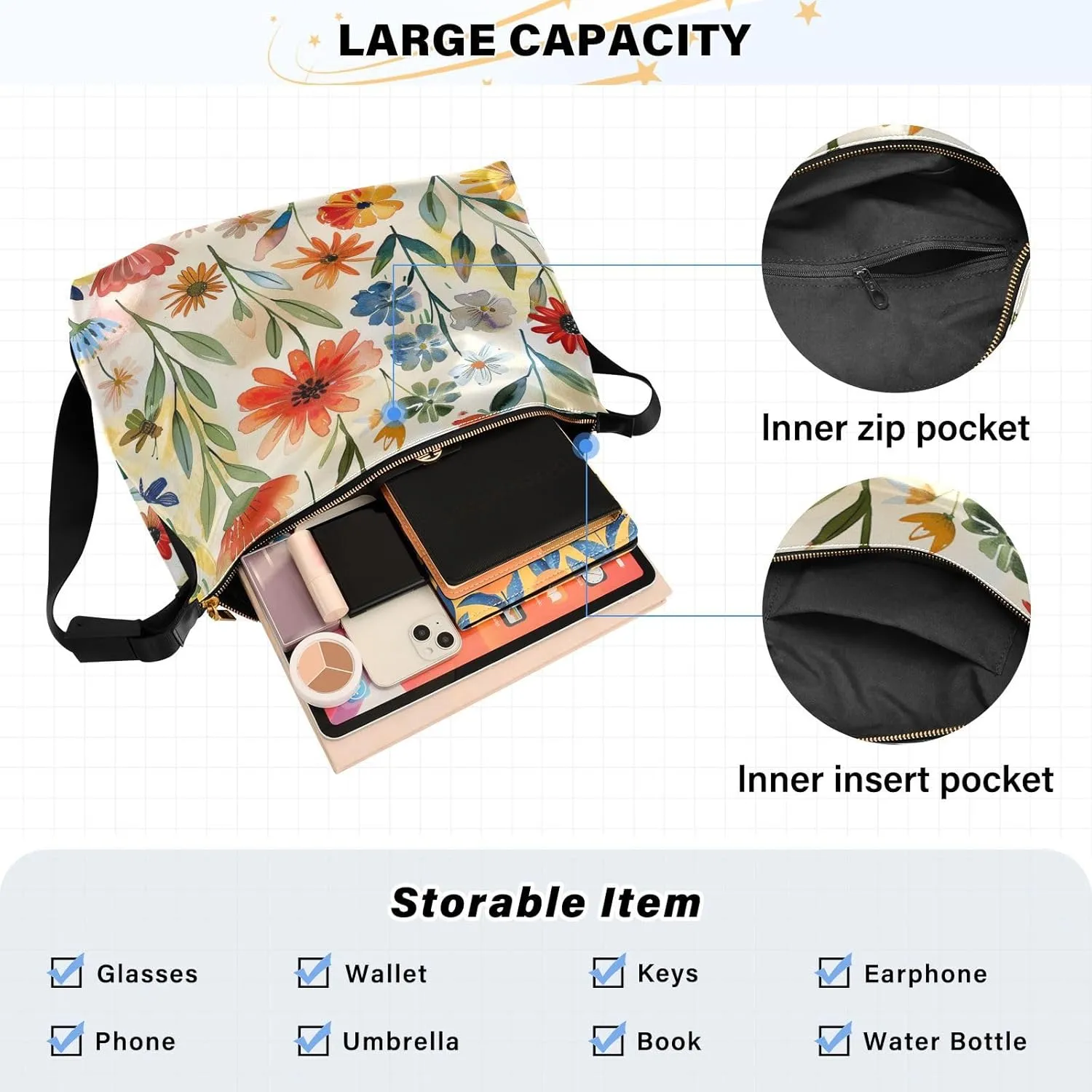 Leather Crossbody Bag for Women,Leather Crossbody Purse Leather Tote Bag Lady Shoulder Bag
