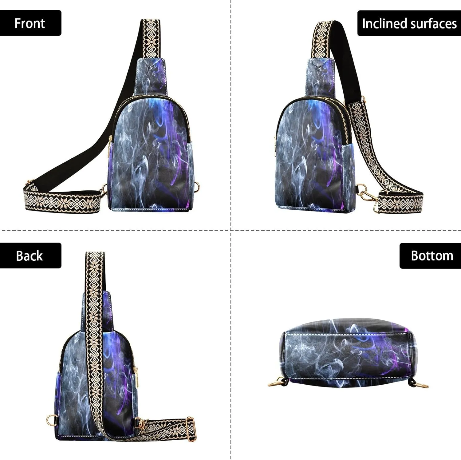 Leather Crossbody Bag for Women,Leather Crossbody Purse Leather Tote Bag Lady Shoulder Bag