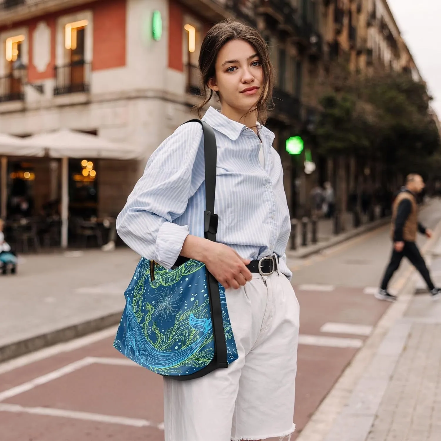 Leather Crossbody Bag for Women,Leather Crossbody Purse Leather Tote Bag Lady Shoulder Bag