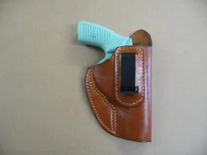 Leather in The Waistband Concealed Carry Holster for Kimber K6S 3" IWB TAN RH