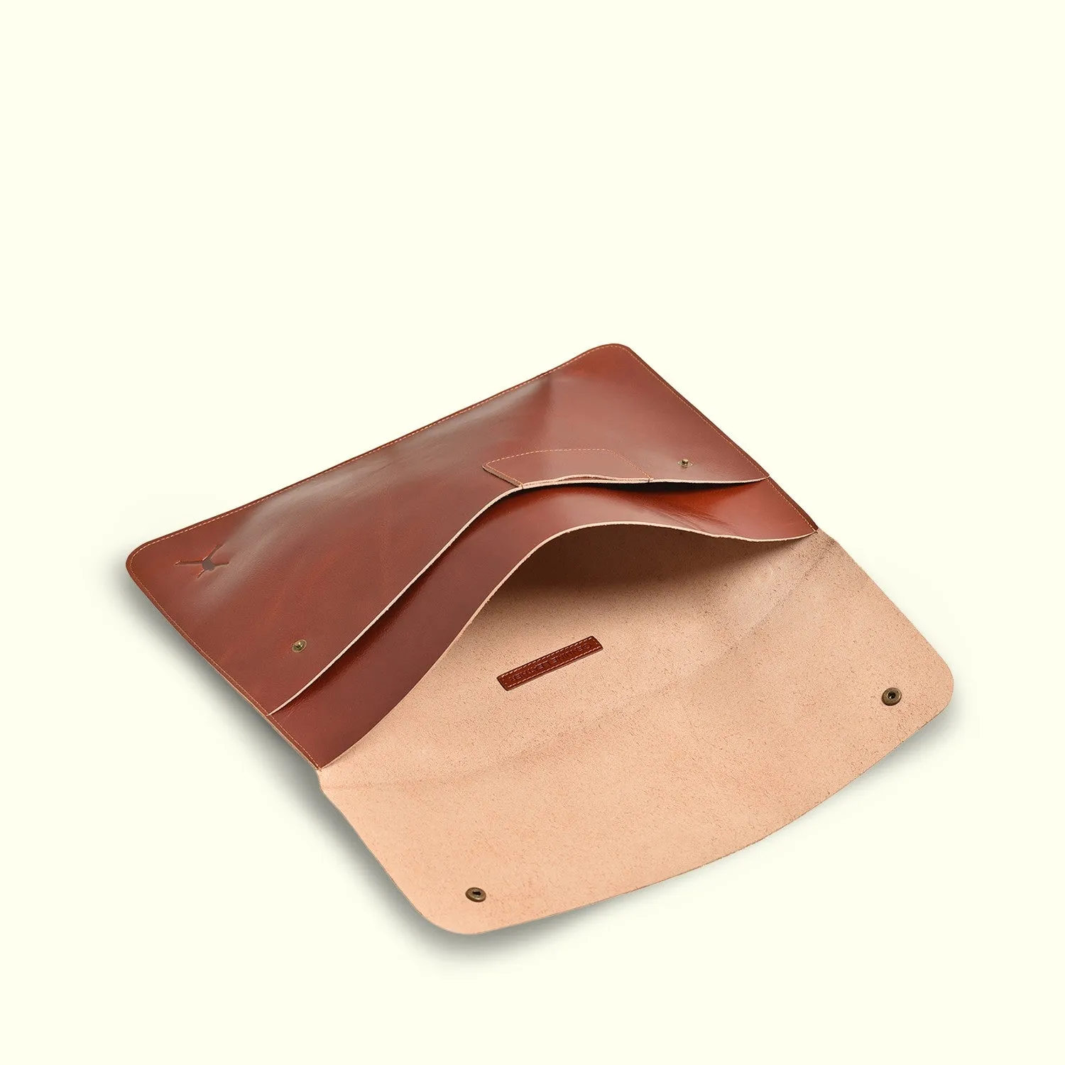 Leather Laptop Sleeve - Brown