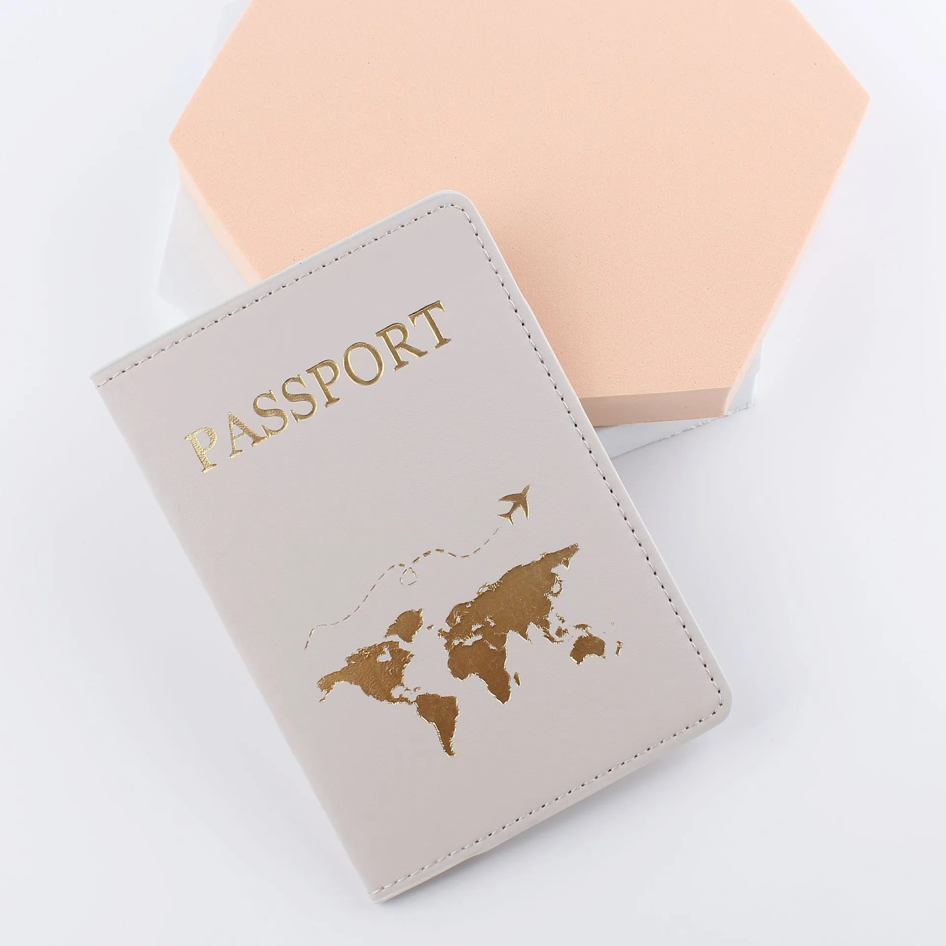 Leather Passport Holder Gift Travel Document Case