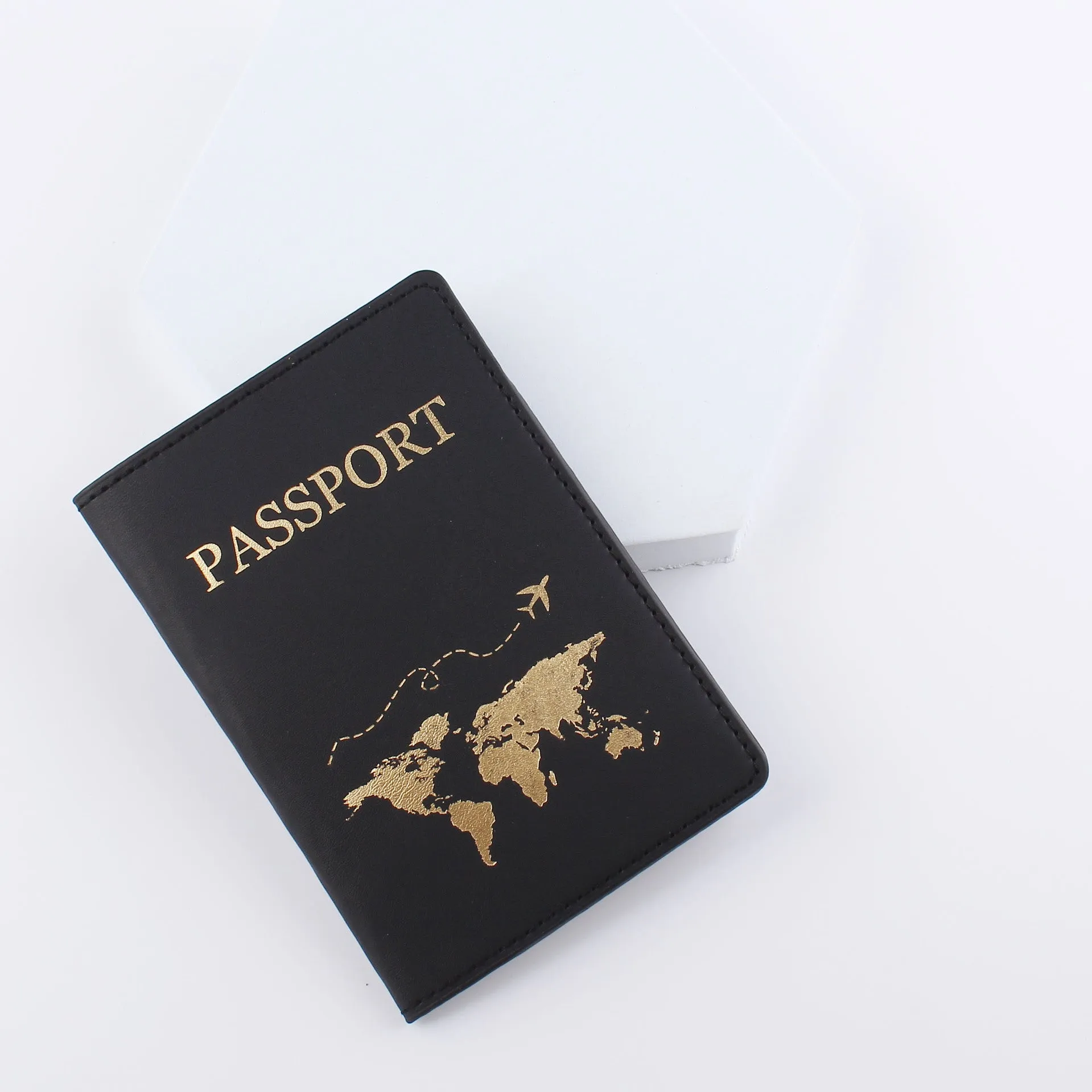 Leather Passport Holder Gift Travel Document Case
