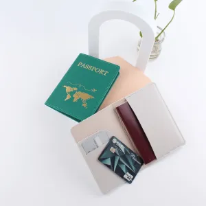 Leather Passport Holder Gift Travel Document Case