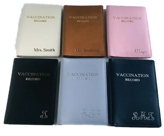 Leather Passport /Vaccination Card Wallet