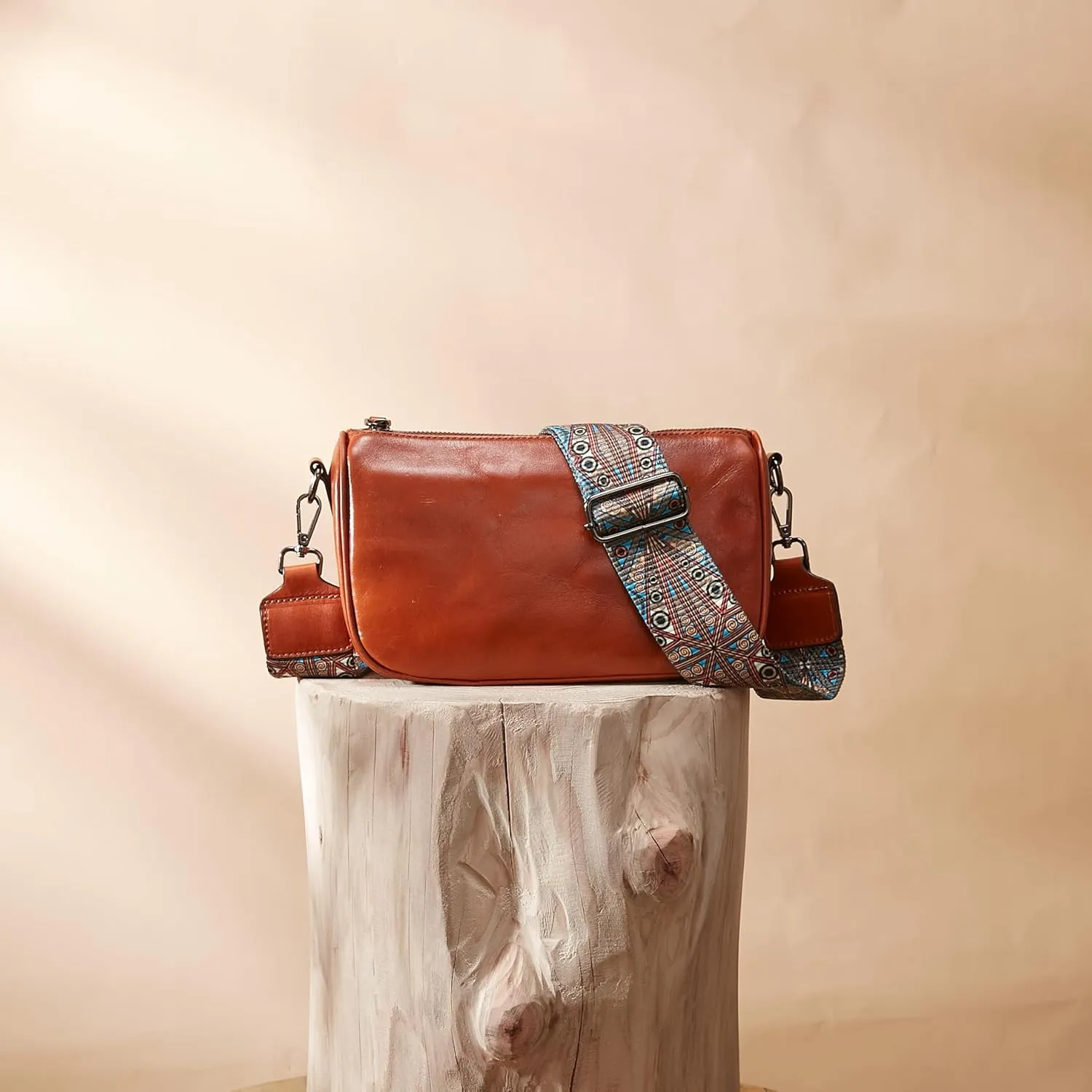 Leather Purse Crossbody Bag for Women: Genuine Leather Purses for Women Trendy - Small Shoulder Cross Body Bag
