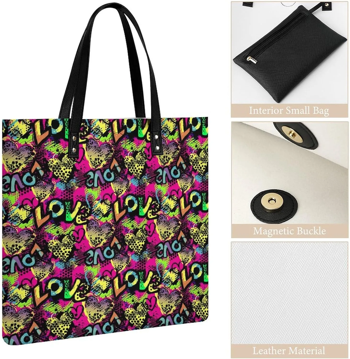Leather Purse For Women Ladies Tote Shoulder Handbag