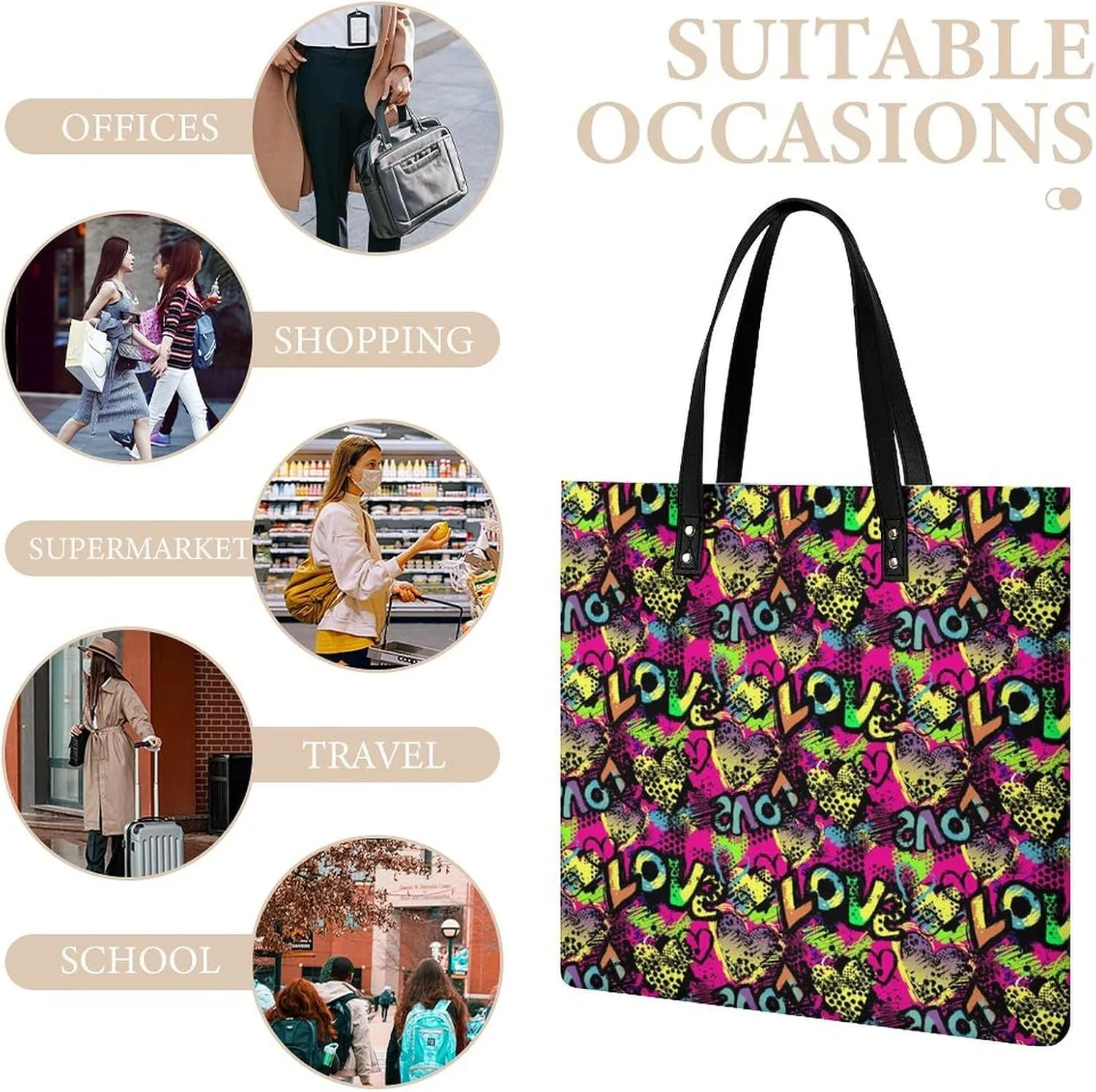 Leather Purse For Women Ladies Tote Shoulder Handbag