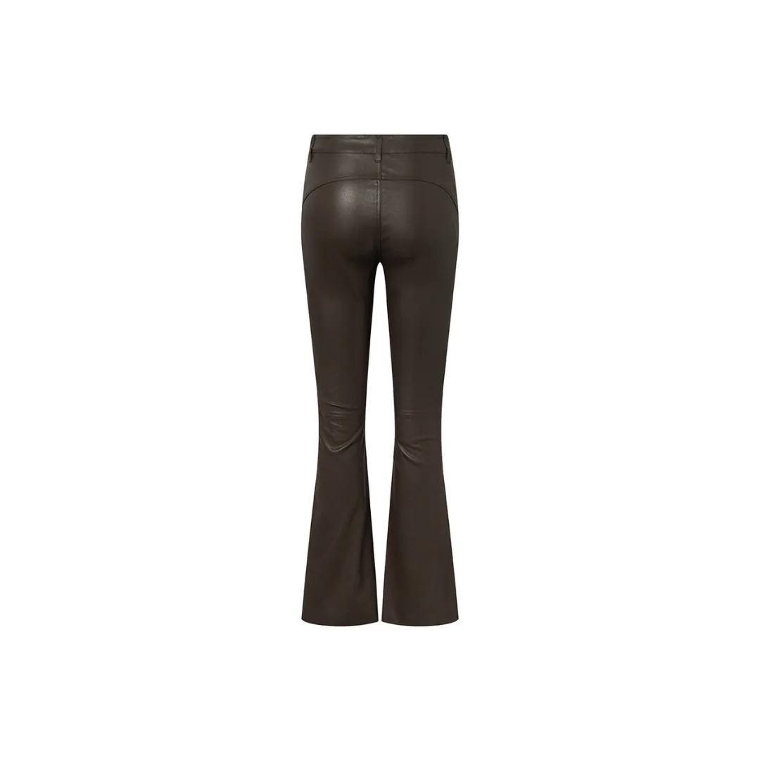 Leather skinny jeans