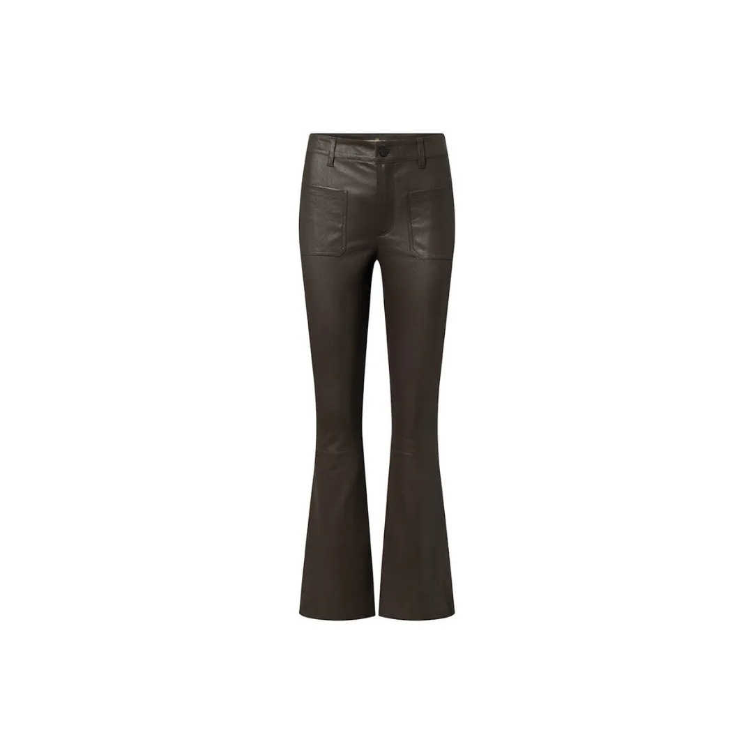 Leather skinny jeans