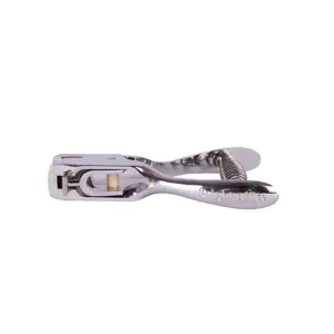 Leather Strap Hole Punches Pliers Silver Metal Slot Hand Drill Badge Drill Tag Tool