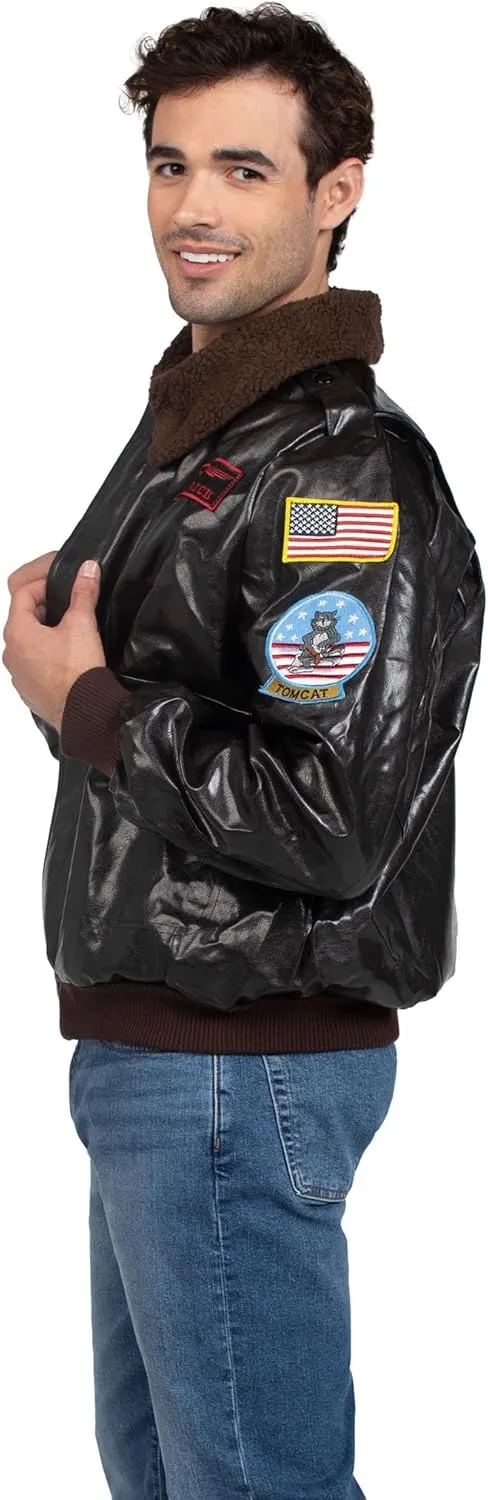 Leg Avenue Men's Licensed Top Gun Bomber Jacket