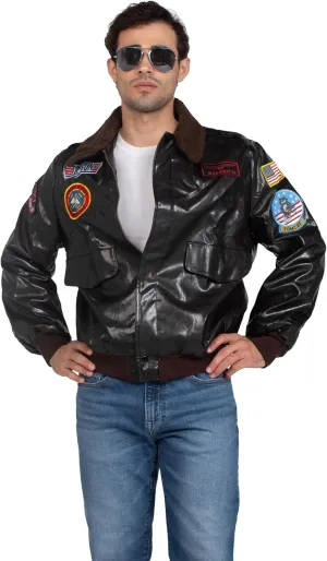 Leg Avenue Men's Licensed Top Gun Bomber Jacket