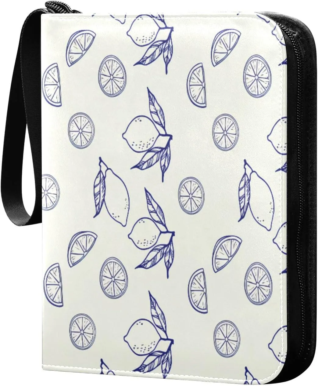 Lemons Card Binder 4 Pockets, 400 Pockets Trading Card Binder Removable Card Albums Card Holder for Games, Sports, Football, Baseball Cards