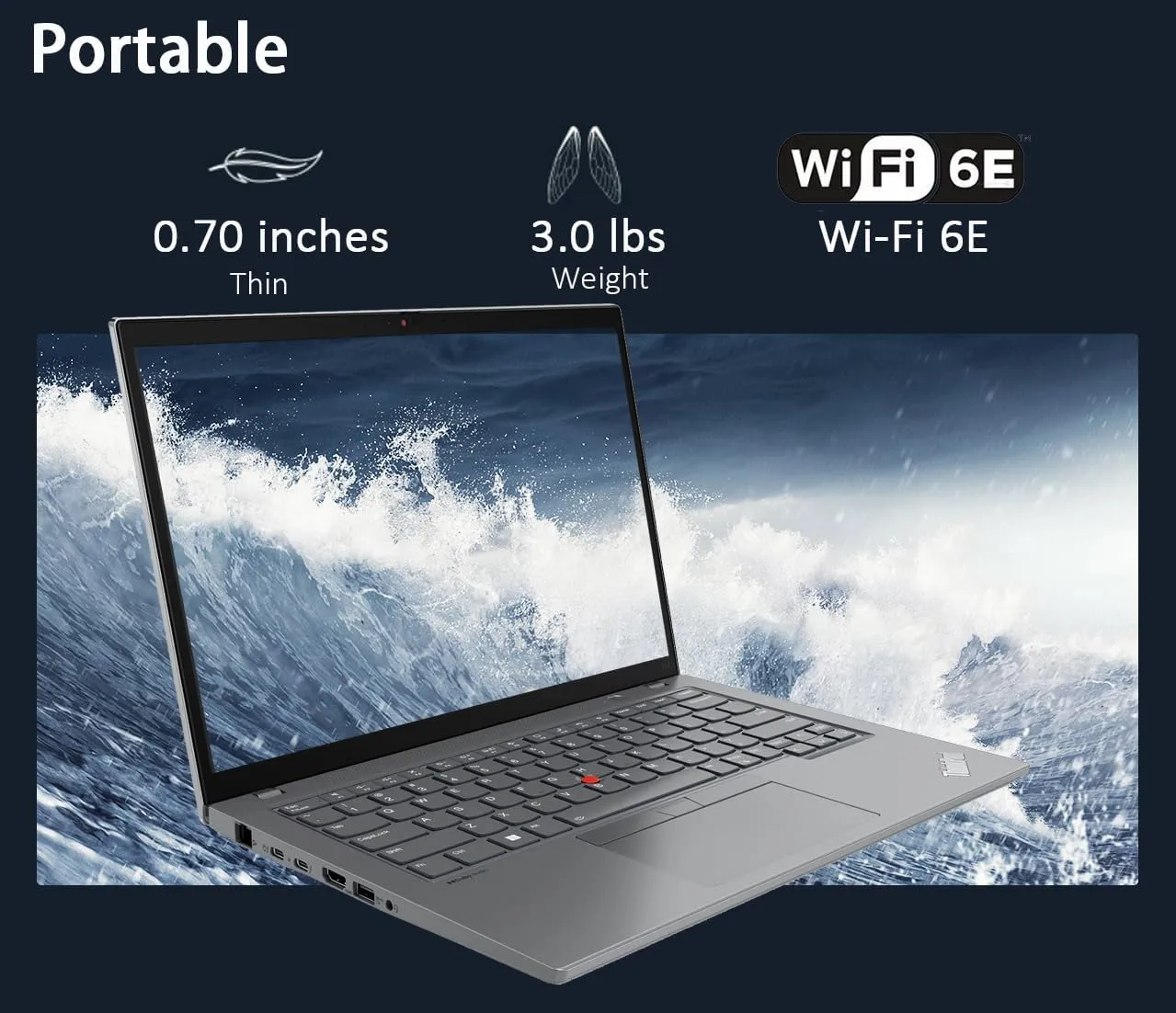 Lenovo ThinkPad T14 Gen 4 Business Laptop (14" FHD  Touchscreen, Intel 10-Core i7-1355U, 16GB DDR5, 512GB SSD), Backlit, Fingerprint, 3-Year Warranty, 1080p Webcam, Wi-Fi 6E, Win 11 Pro w/ AI Copilot