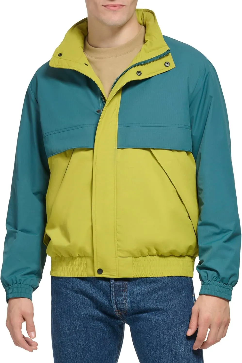 Levi's Men's Zip Front Nylon Retro Windbreaker