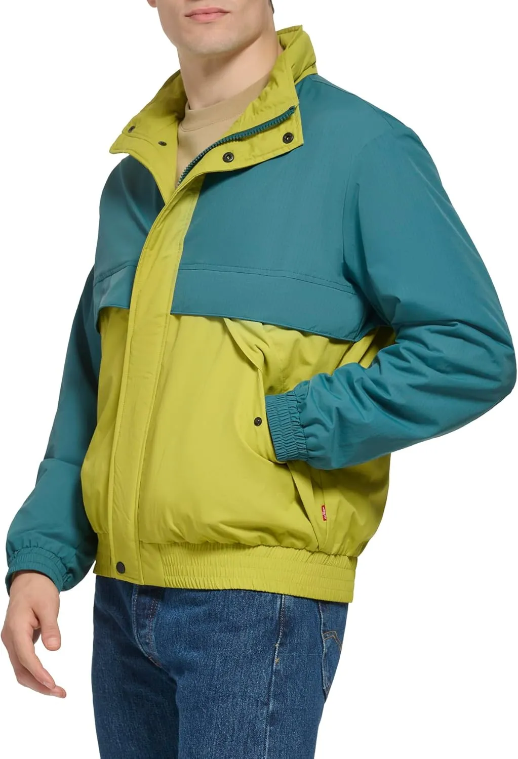 Levi's Men's Zip Front Nylon Retro Windbreaker