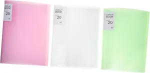 Lightweight 3pcs Folder Set A4 File Pockets Portable Document Binder for School Office and Business