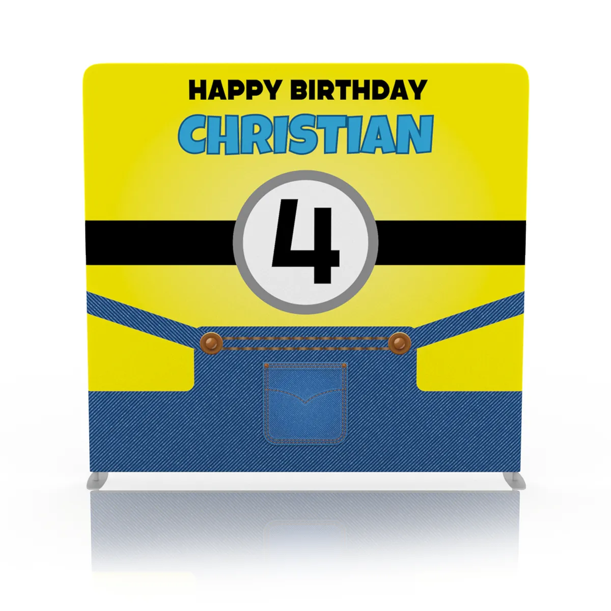 Little Minion Birthday Backdrop