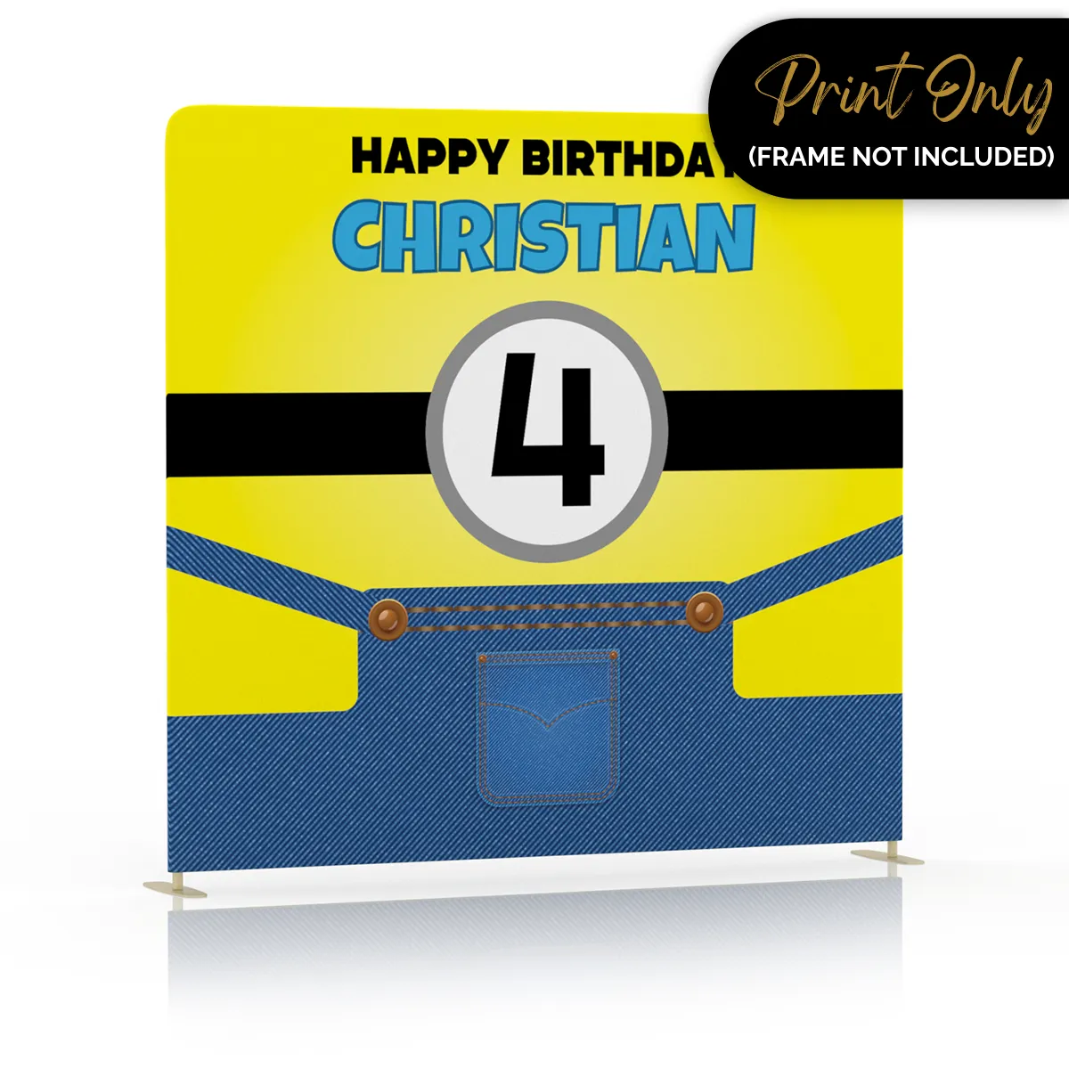 Little Minion Birthday Backdrop