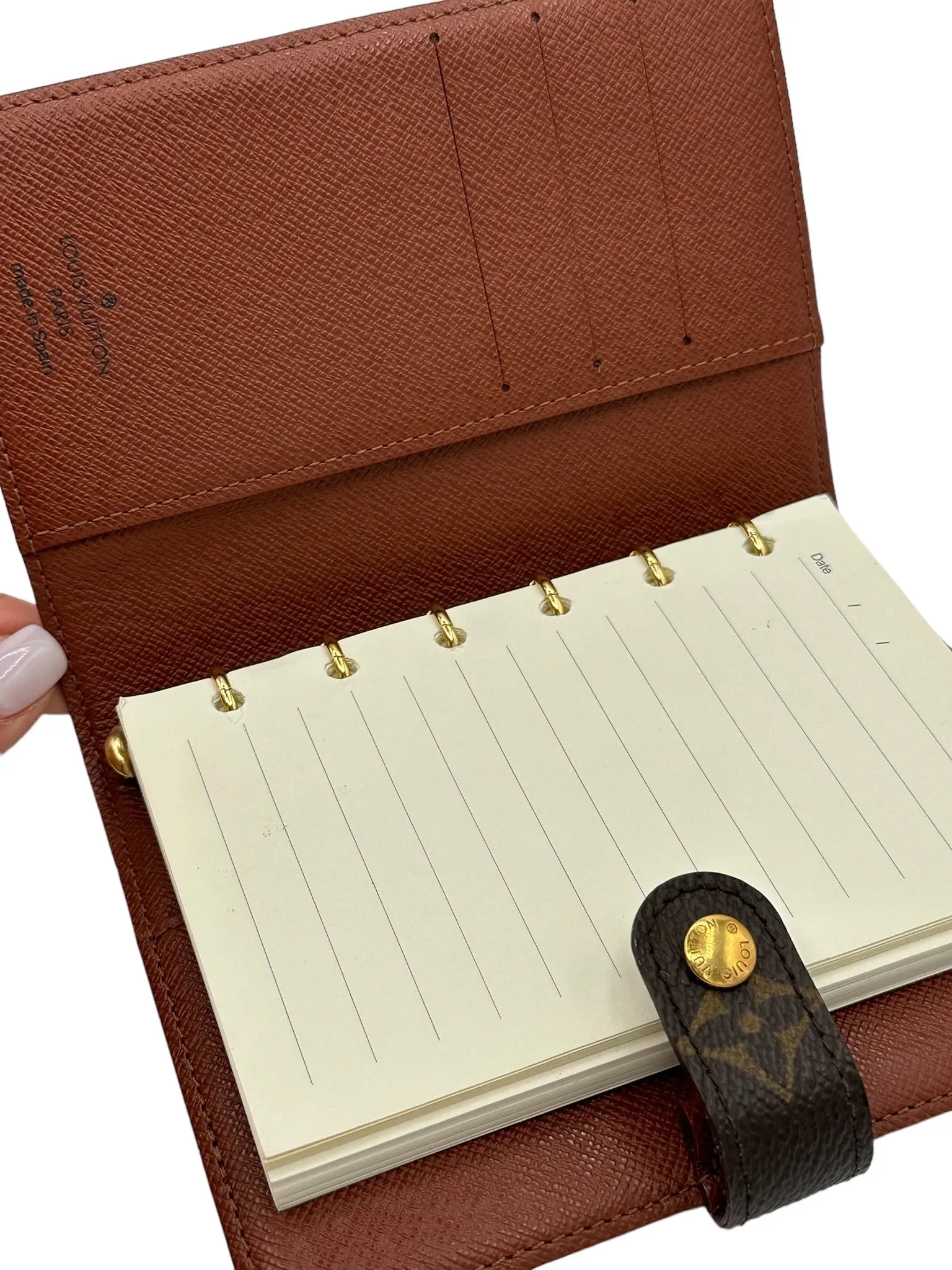 LOUIS VUITTON - Agenda & Day Planner PM Monogram Canvas Cover