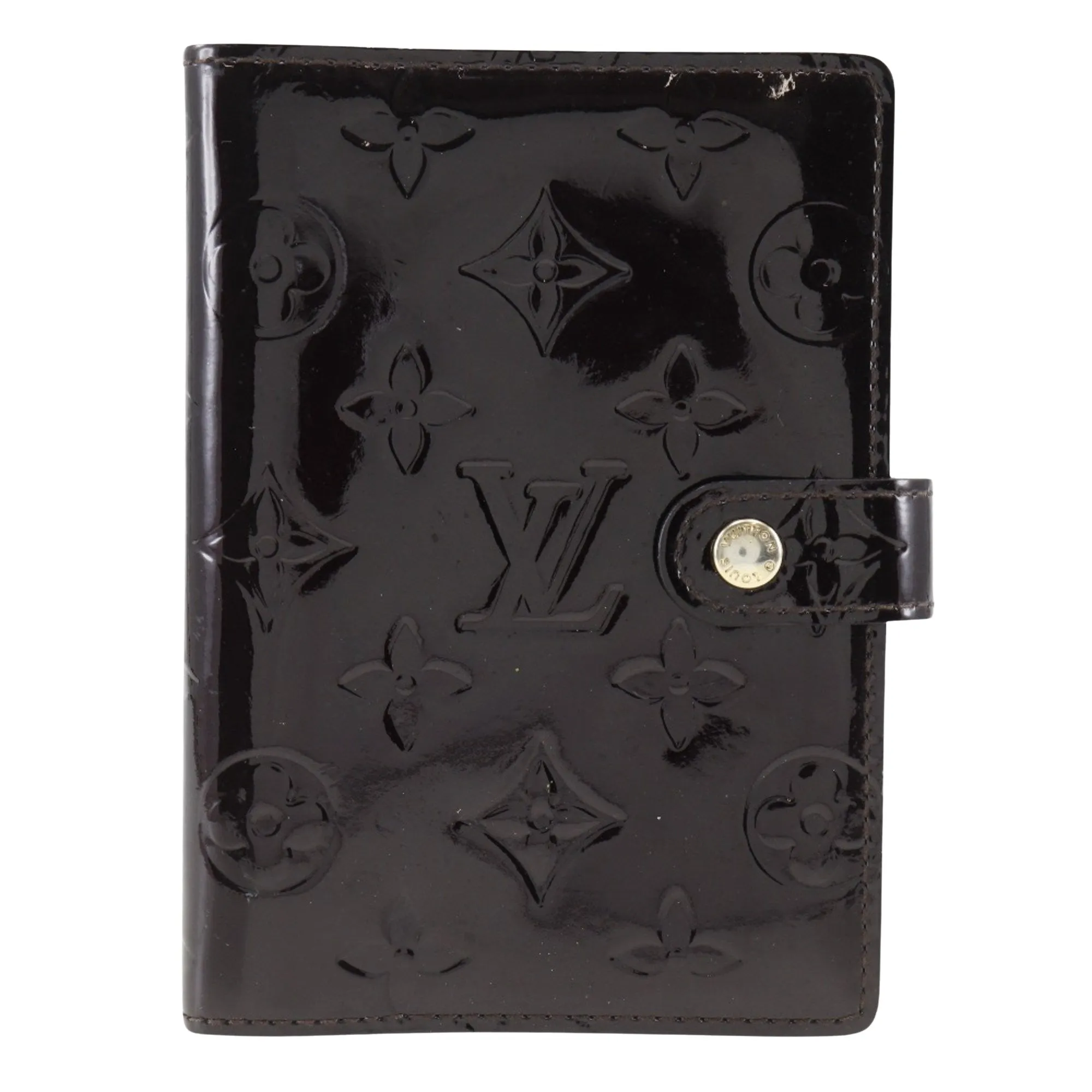 Louis Vuitton Agenda Mm  Patent Leather Wallet  ()
