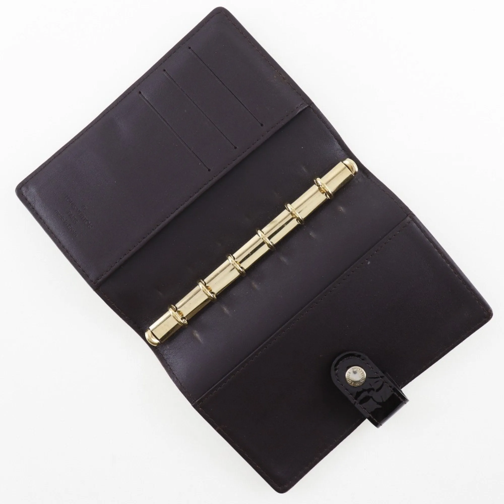 Louis Vuitton Agenda Mm  Patent Leather Wallet  ()